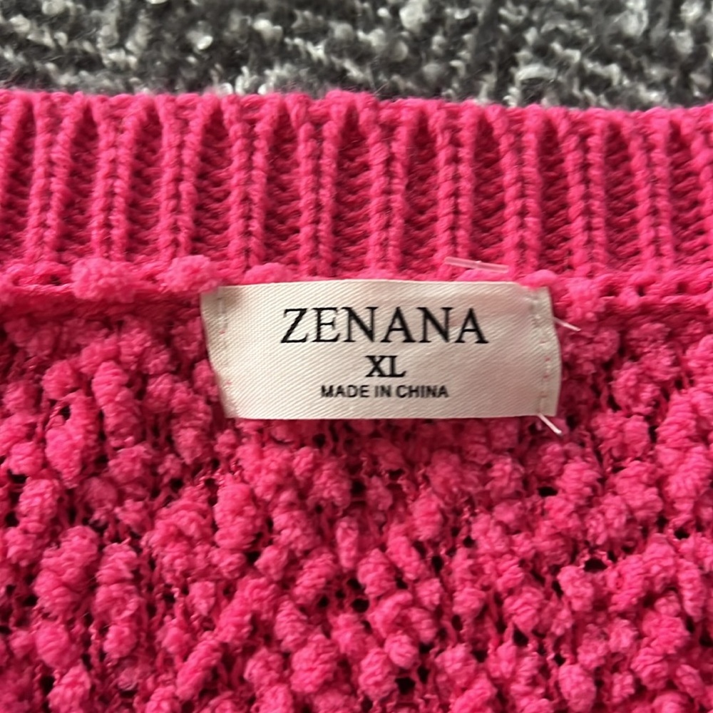 Popcorn Sleeve Pink Cartigan - Picture 2 of 4